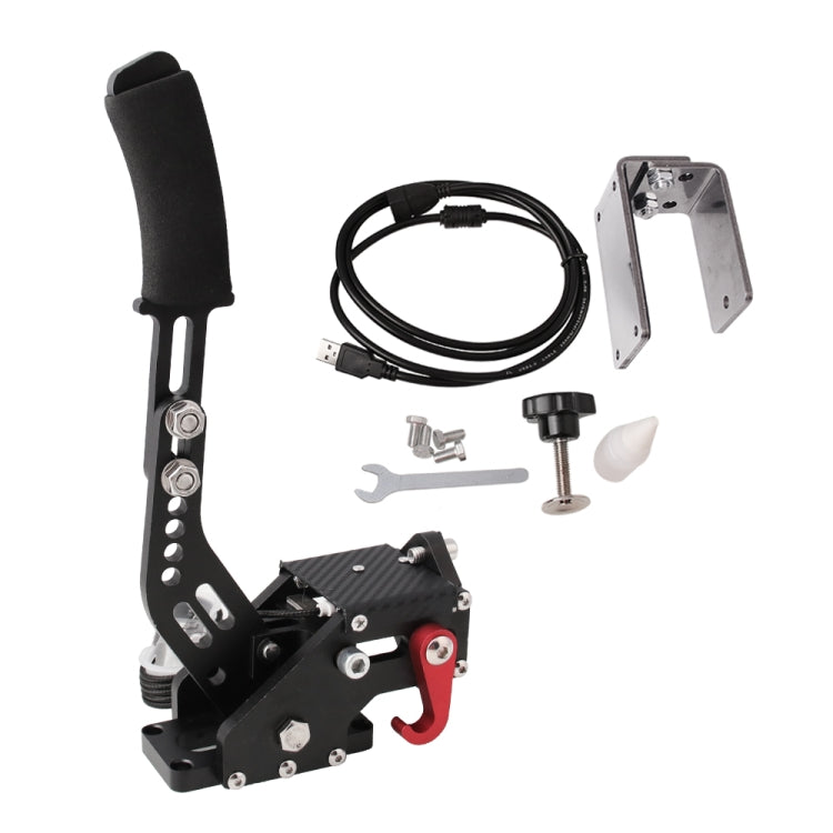 Car Universal USB Horizontal Drift Rally Racing Handbrake Lever Professional Gaming Peripherals for Racing Games G25/27/29 T500, HB031-BK Car Universal USB Horizontal Drift Rally Racing Handbrake Lever Professional Gaming Peripherals for Racing Games G25/27/29 T500, HB031-BK